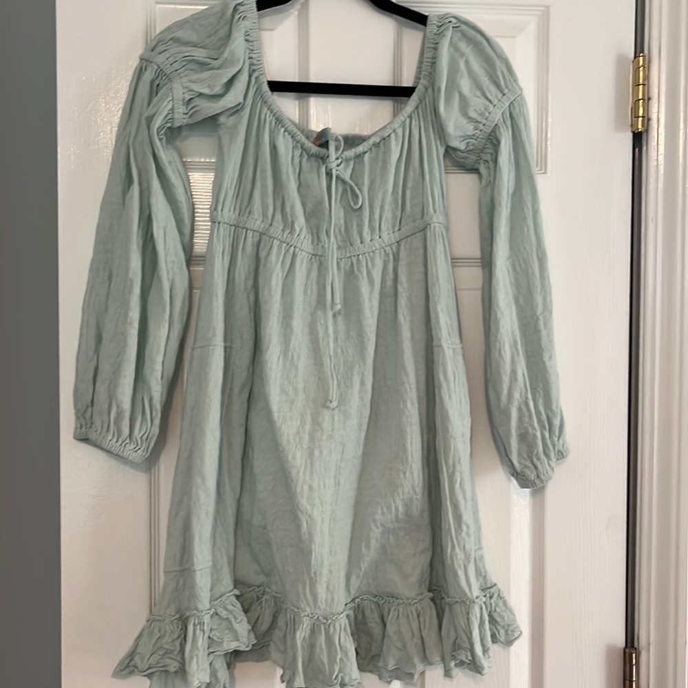 Free people aqua beach dress
